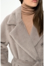Женское пальто из текстиля с воротником 8022140-6