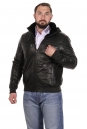 Мужская кожаная куртка из натуральной кожи на меху с воротником 8022333-2
