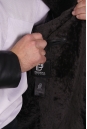 Мужская кожаная куртка из натуральной кожи с воротником, отделка овчина 8022375-5