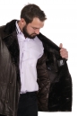 Мужская кожаная куртка из натуральной кожи с воротником, отделка овчина 8022378-3