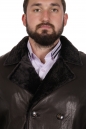 Мужская кожаная куртка из натуральной кожи с воротником, отделка овчина 8022378-4