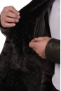 Мужская кожаная куртка из натуральной кожи с воротником, отделка овчина 8022378-8
