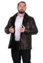 Мужская кожаная куртка из натуральной кожи с воротником, отделка овчина 8022378-13