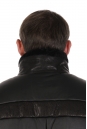 Мужская кожаная куртка из натуральной кожи на меху с воротником 8022380-4