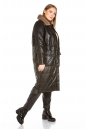 Женское кожаное пальто из натуральной кожи с воротником, отделка норка 8022564-10