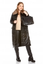Женское кожаное пальто из натуральной кожи с воротником, отделка норка 8022564-12
