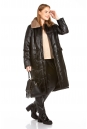 Женское кожаное пальто из натуральной кожи с воротником, отделка норка 8022564-13