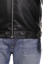 Мужская кожаная куртка из эко-кожи с воротником, отделка искусственный мех 8022583-7