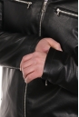 Мужская кожаная куртка из эко-кожи с воротником, отделка искусственный мех 8022583-8