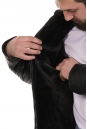 Мужская кожаная куртка из эко-кожи с воротником, отделка искусственный мех 8022592-6
