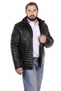 Мужская кожаная куртка из эко-кожи с воротником, отделка искусственный мех 8022592-10