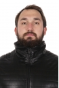 Мужская кожаная куртка из эко-кожи с воротником, отделка искусственный мех 8022592-13