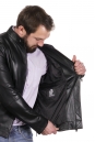 Мужская кожаная куртка из натуральной кожи с воротником 8022598-8