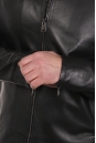 Мужская кожаная куртка из натуральной кожи с воротником 8022598-11