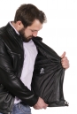 Мужская кожаная куртка из натуральной кожи с воротником 8022599-9