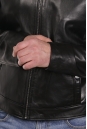 Мужская кожаная куртка из натуральной кожи с воротником 8022601-2