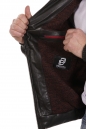 Мужская кожаная куртка из натуральной кожи с капюшоном, отделка блюфрост 8022692-5