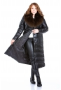 Женское кожаное пальто из натуральной кожи с воротником, отделка песец 8022752-2