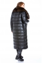 Женское кожаное пальто из натуральной кожи с воротником, отделка песец 8022752-3