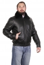 Мужская кожаная куртка из натуральной кожи на меху с воротником 8022759