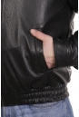 Мужская кожаная куртка из натуральной кожи на меху с воротником 8022759-10