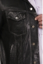 Мужская кожаная куртка из натуральной кожи с воротником 8022832-13