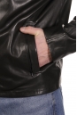 Мужская кожаная куртка из натуральной кожи с воротником 8022839-2