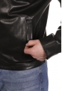 Мужская кожаная куртка из натуральной кожи с воротником 8022839-3