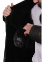 Мужская кожаная куртка из натуральной кожи с воротником, отделка овчина 8022947-15