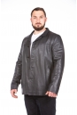 Мужская кожаная куртка из натуральной кожи с воротником 8023122-3