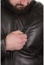Мужская кожаная куртка из натуральной кожи с воротником 8023283-12