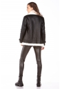 Женская кожаная куртка из эко-кожи с воротником, отделка искусственный мех 8023319-8