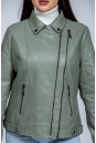 Женская кожаная куртка из эко-кожи с воротником 8023322-15