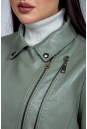 Женская кожаная куртка из эко-кожи с воротником 8023322-17