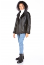 Женская кожаная куртка из эко-кожи с воротником, отделка искусственный мех 8023331-7
