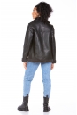Женская кожаная куртка из эко-кожи с воротником, отделка искусственный мех 8023331-10