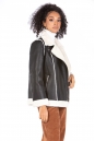 Женская кожаная куртка из эко-кожи с воротником, отделка искусственный мех 8023332-9