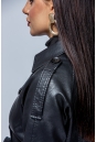 Женское кожаное пальто из эко-кожи с воротником 8023361-13