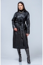 Женское кожаное пальто из эко-кожи с воротником 8023361-17