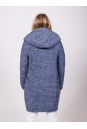 Женское пальто из текстиля с капюшоном 8023381-10