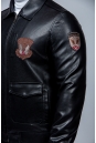 Мужская кожаная куртка из эко-кожи с воротником 8023408-3