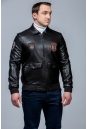 Мужская кожаная куртка из эко-кожи с воротником 8023408-4