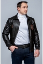 Мужская кожаная куртка из эко-кожи с воротником 8023408-8
