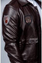 Мужская кожаная куртка из эко-кожи с воротником 8023409-6