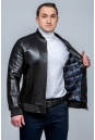 Мужская кожаная куртка из эко-кожи с воротником 8023410-4