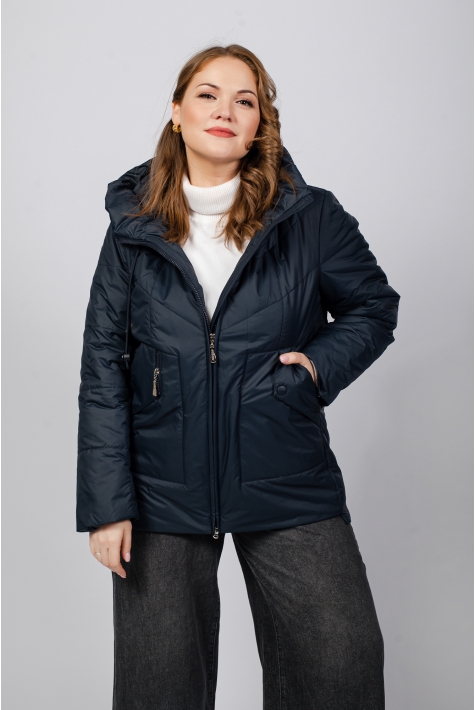 Куртка женская из текстиля с капюшоном 8023432