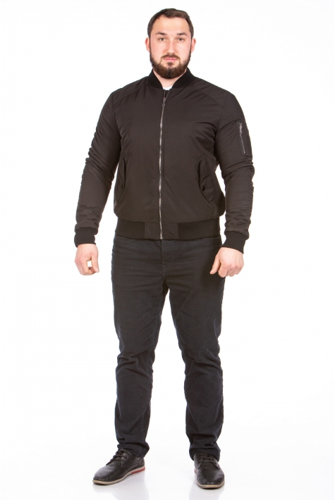 Куртка мужская из текстиля с воротником 8023628