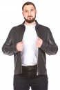 Мужская кожаная куртка из натуральной кожи с воротником 8023632-3