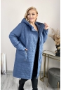 Женское пальто из текстиля с капюшоном 8024012