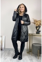 Женское пальто из текстиля с капюшоном 8024035-3